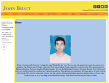 Tablet Screenshot of johnbhatt.com